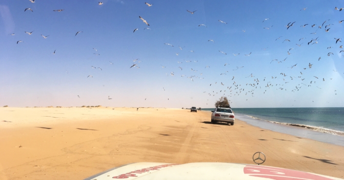 Strand Richtung Nouakchott Mauretanien